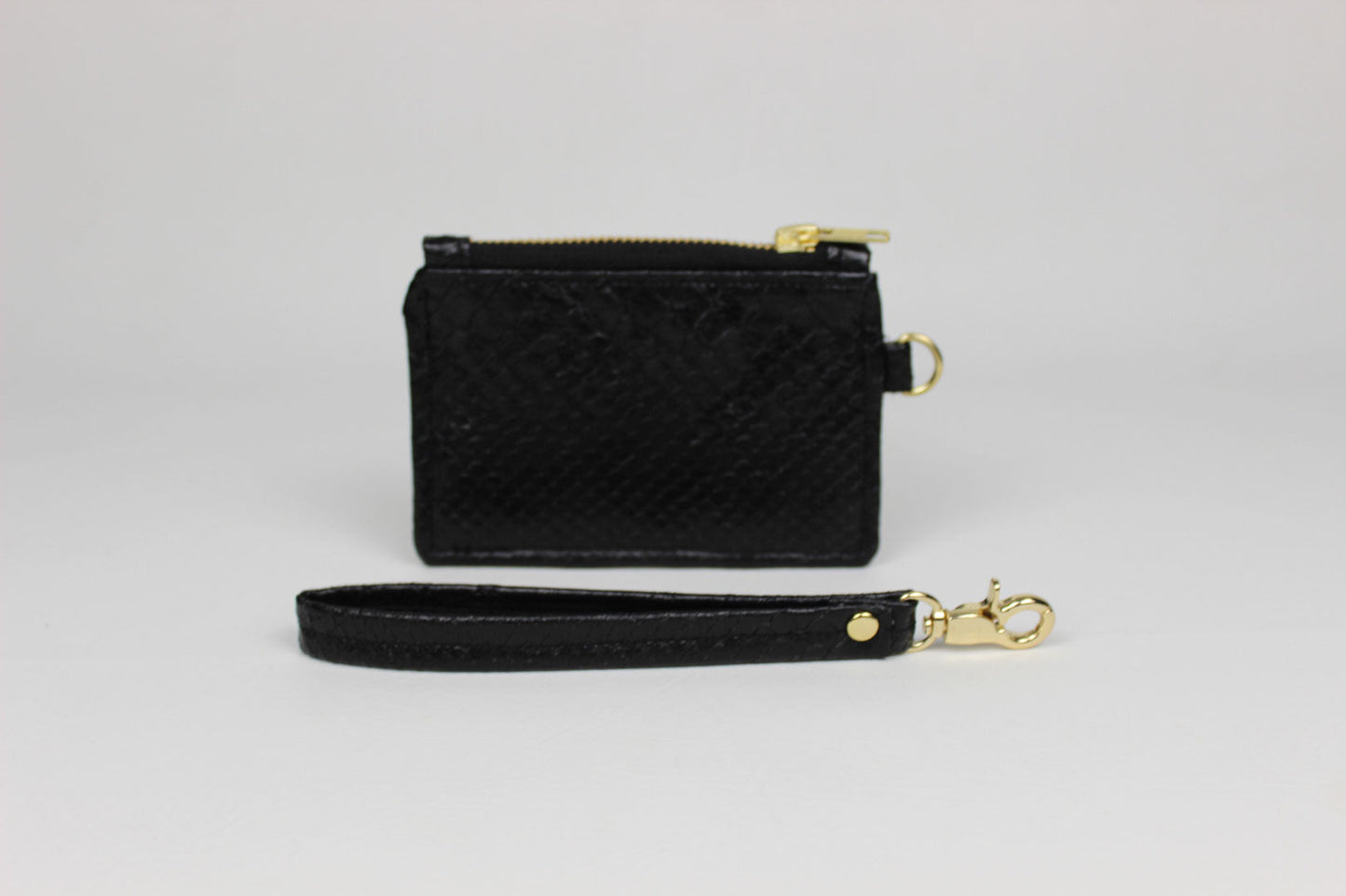 Wristlet Card Holder - Black & Chocolate Brown Serene Diaz Collection Card Holder Serene Diaz