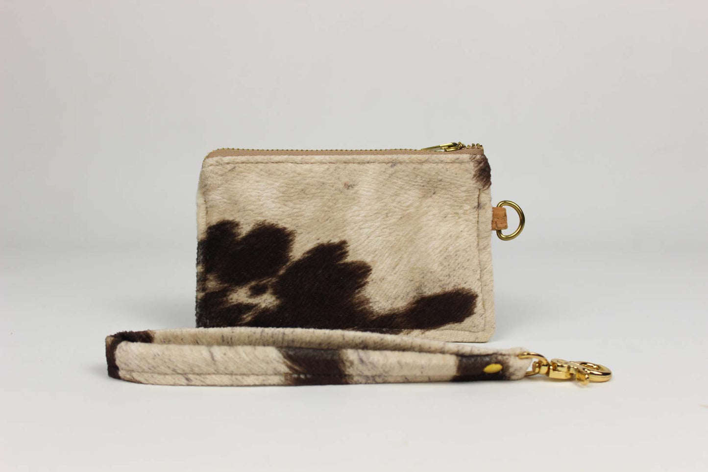 Wristlet Card Holder - Black & Chocolate Brown Serene Diaz Collection Card Holder Serene Diaz