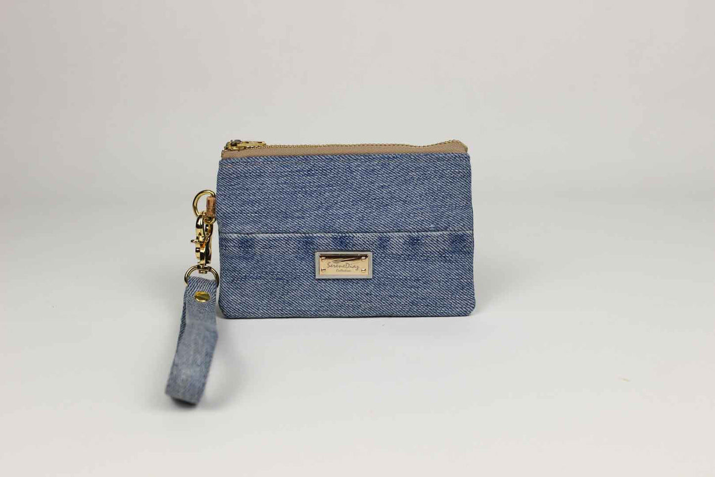 Wristlet Card Holder - Black & Chocolate Brown Serene Diaz Collection Card Holder 39.00 Serene Diaz Denim