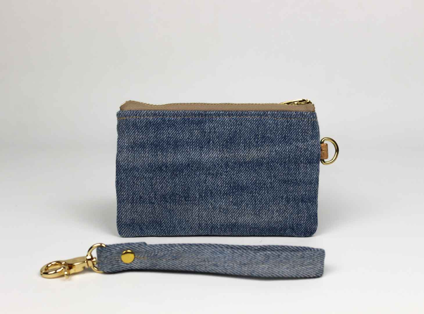 Wristlet Card Holder - Black & Chocolate Brown Serene Diaz Collection Card Holder  Serene Diaz 