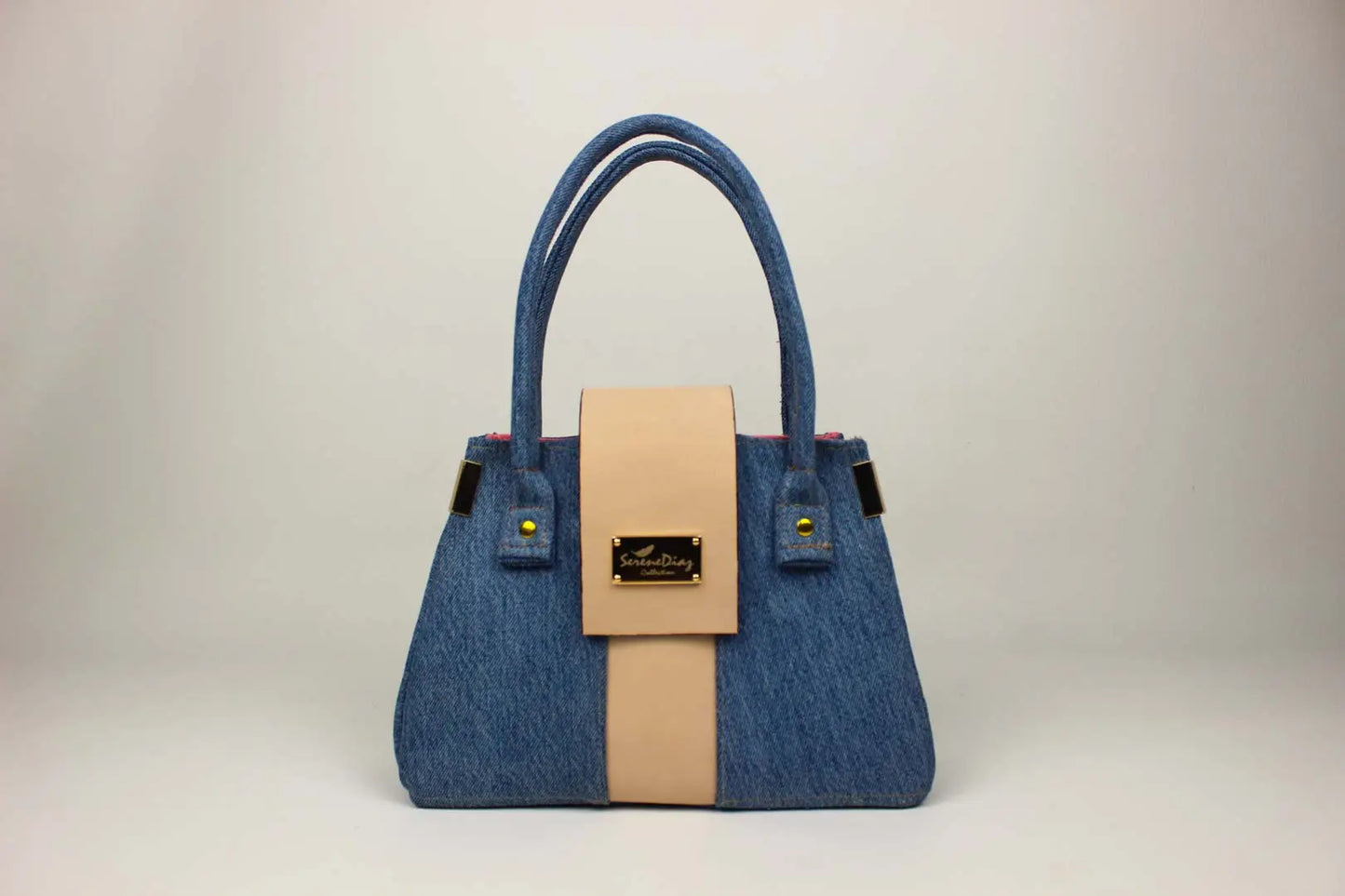Denim & Pink Bag Serene Diaz Collection