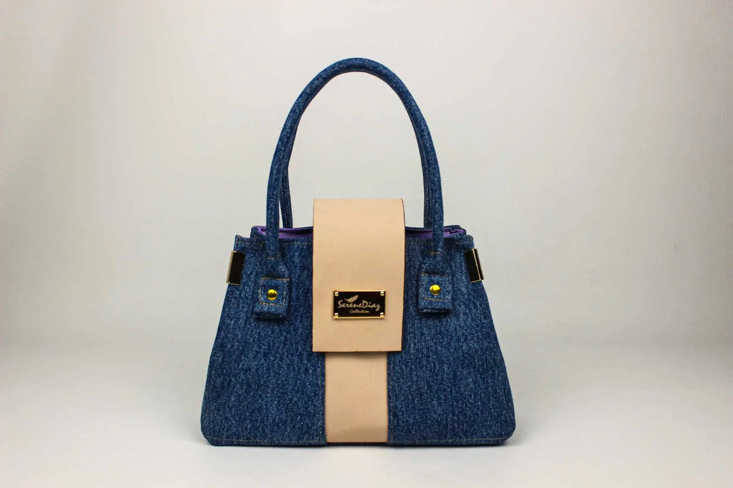 Denim Purple Bag Serene Diaz Collection