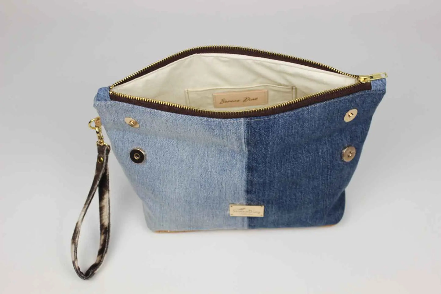Denim Envelope Bag Serene Diaz Collection