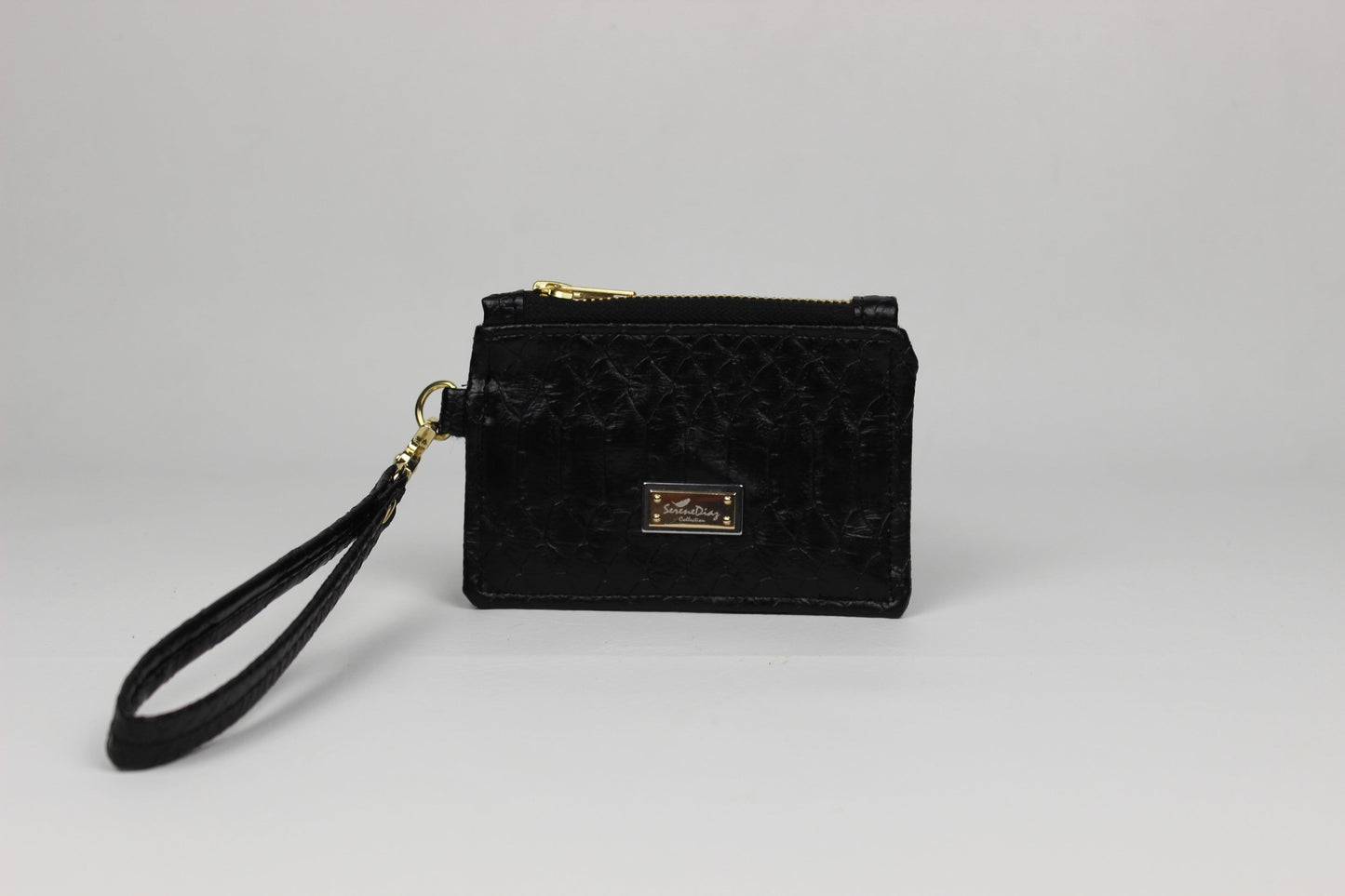 Wristlet Card Holder - Brown Leather Serene Diaz Collection