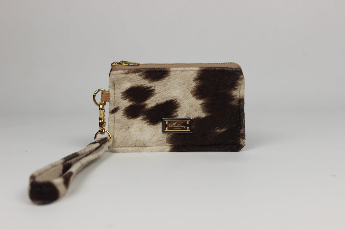 Wristlet Card Holder - Brown Leather Serene Diaz Collection