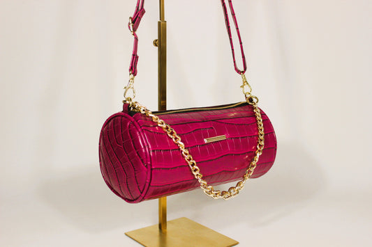 Berry Pill Barrel Bag Serene Diaz