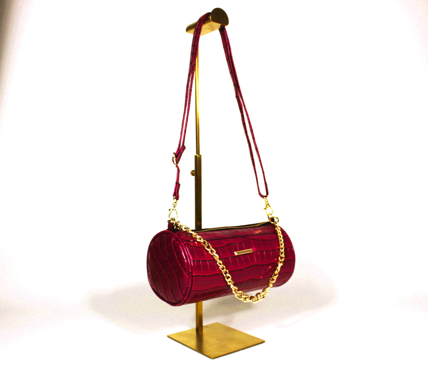 Berry Pill Barrel Bag Serene Diaz