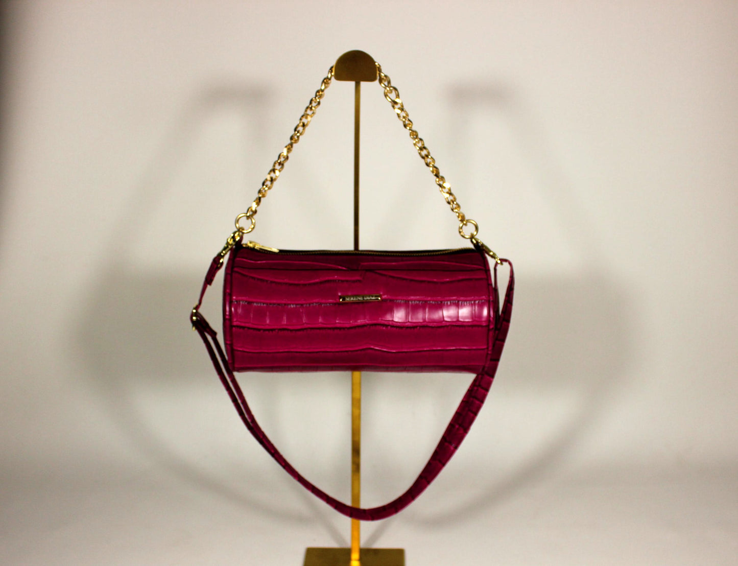 Berry Pill Barrel Bag Serene Diaz