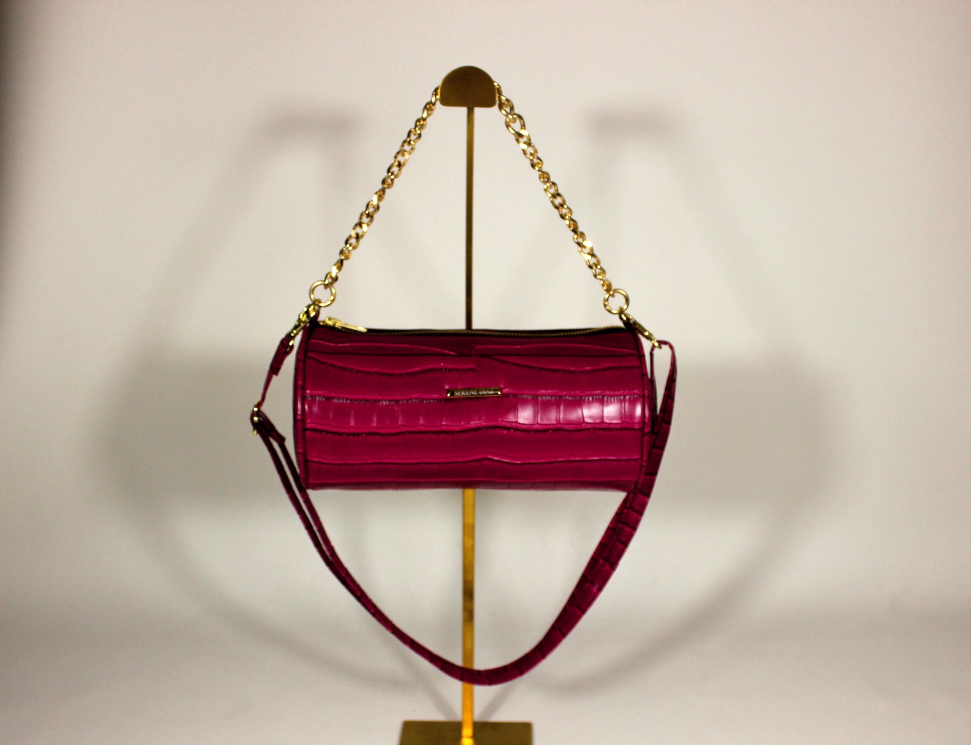 Berry Pill Barrel Bag Serene Diaz