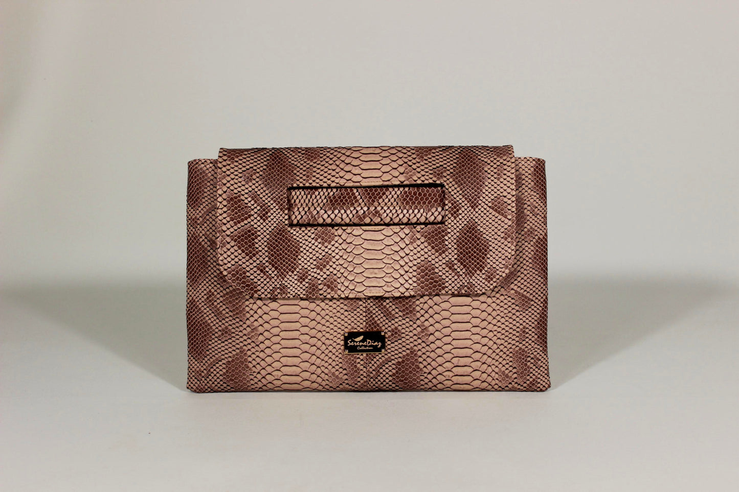 Portfolio Clutch (Python Embossed) Serene Diaz Collection