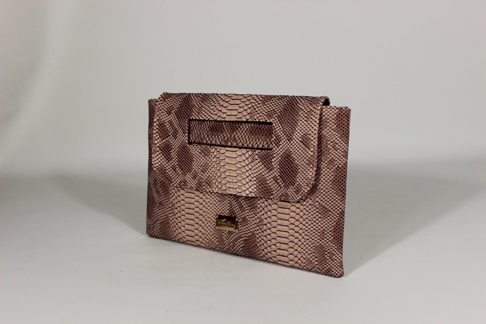Portfolio Clutch (Python Embossed) Serene Diaz Collection