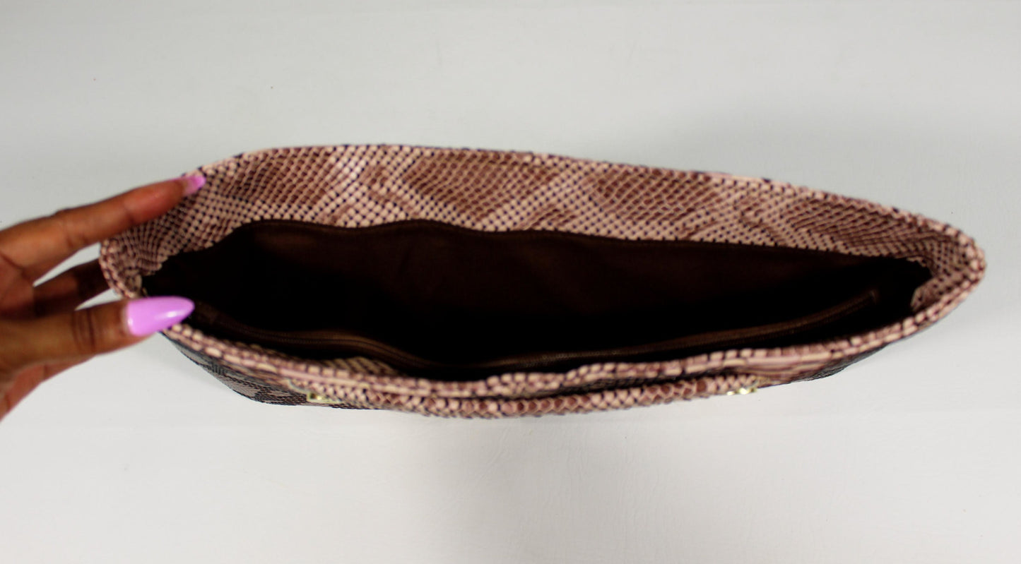 Portfolio Clutch (Python Embossed) Serene Diaz Collection