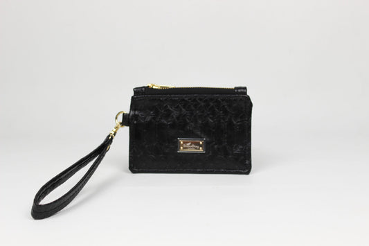Wristlet Card Holder - Black & Chocolate Brown Serene Diaz Collection Card Holder 39.00 Serene Diaz Black & Psalm 23