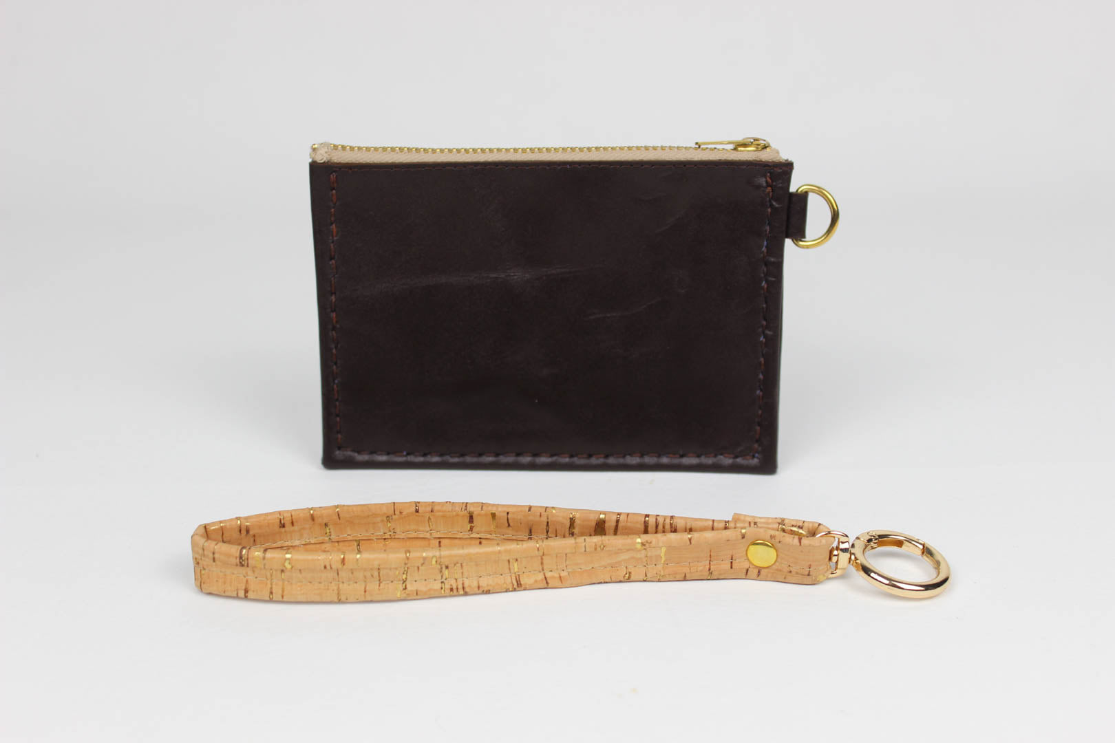 Wristlet Card Holder - Black & Chocolate Brown Serene Diaz Collection Card Holder  Serene Diaz 